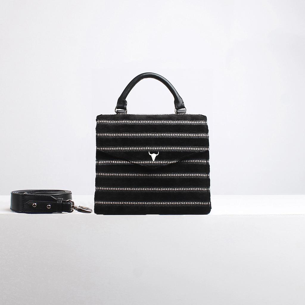 SAC XS JOÉ - VELOURS NOIR