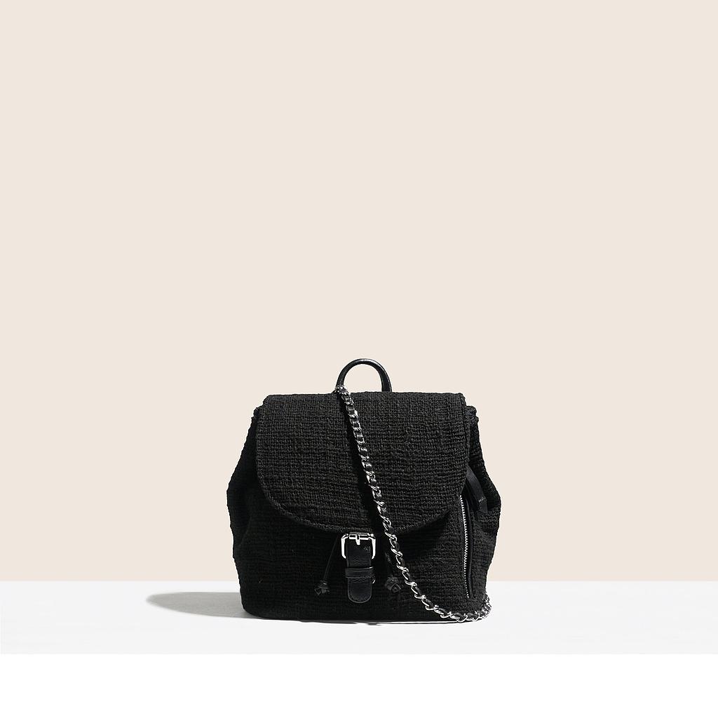 SAC À DOS XS JOURDAN - COTON TISSÉ NOIR
