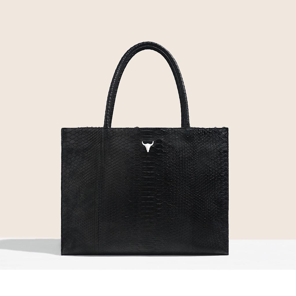 CABAS CHARLIE ORIGINAL - PYTHON NOIR