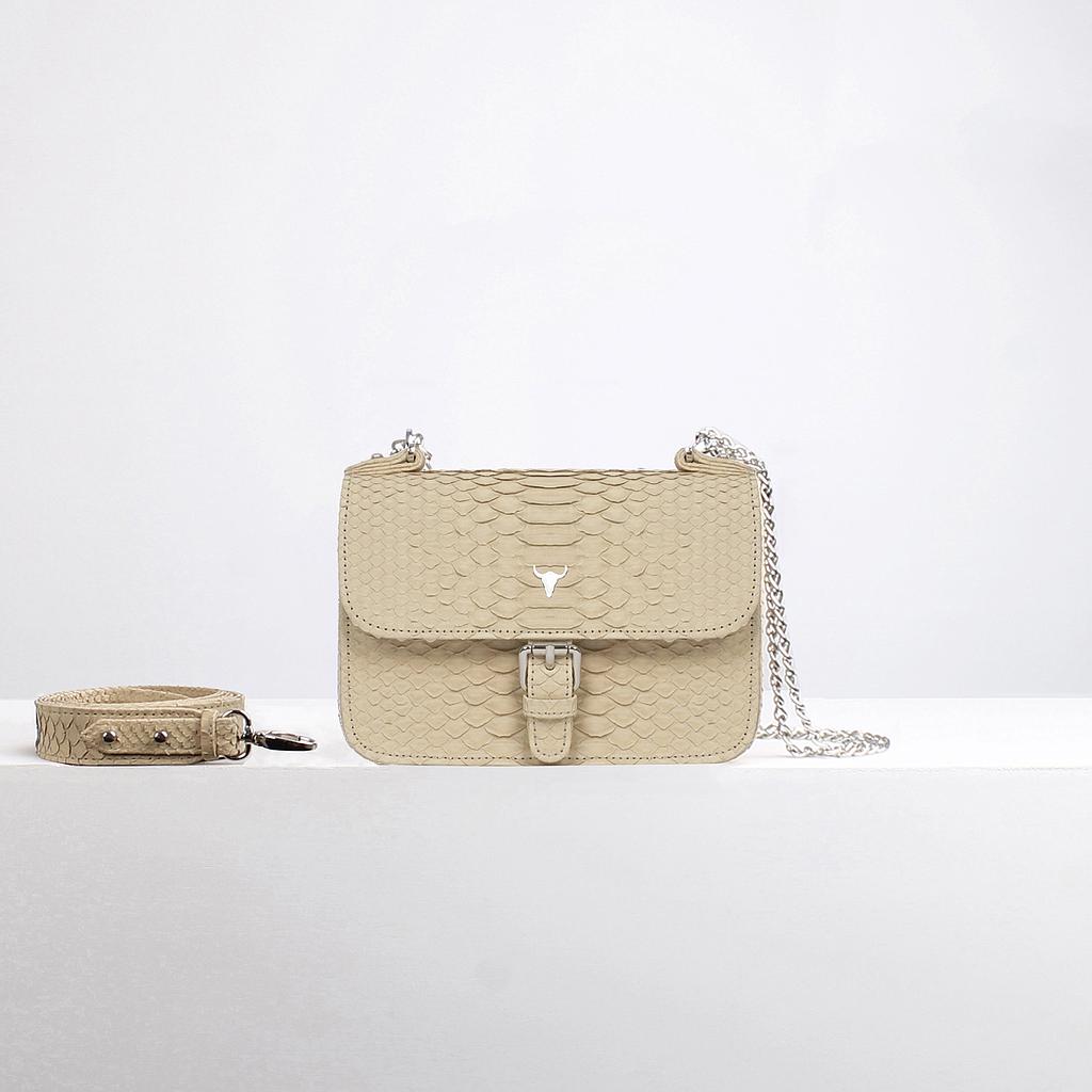 SAC XS OLIVIA - PYTHON BEIGE