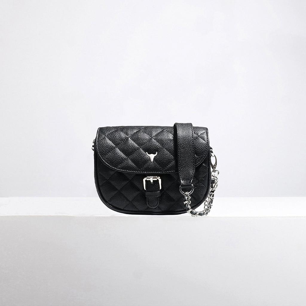 SAC XS DEAN - CUIR NOIR MATELASSÉ