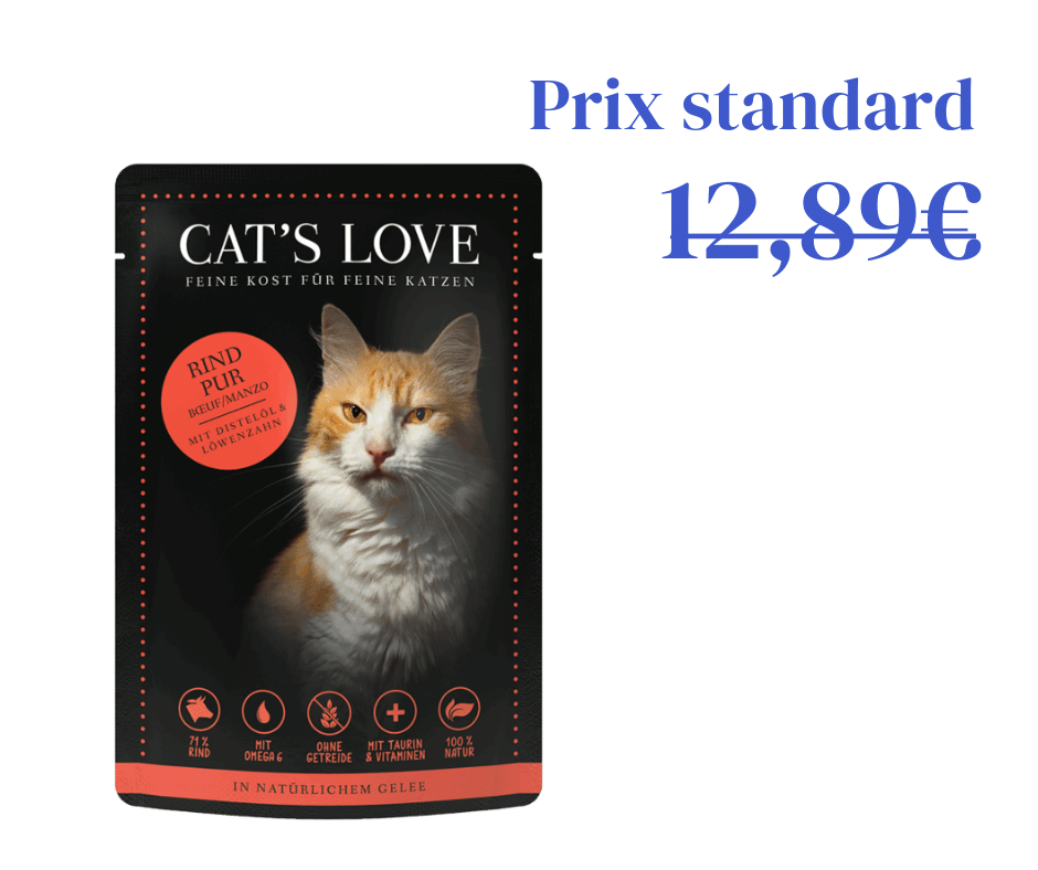 Pâtée Naturelle pour Chat - Pur Boeuf
