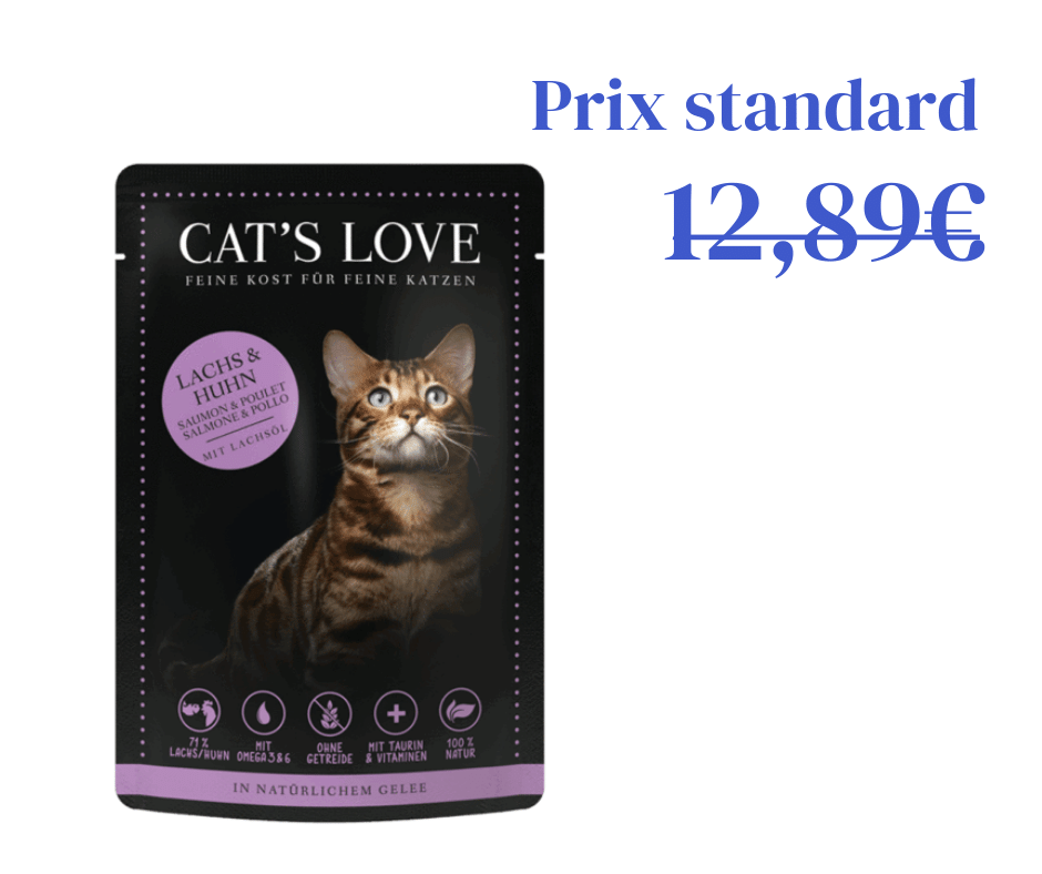Pâtée Naturelle pour Chat - Saumon &amp; Poulet