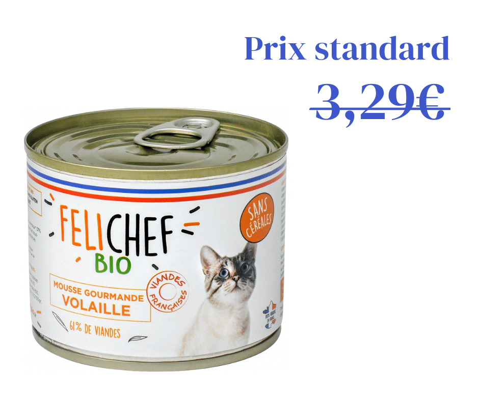 Mousse Felichef BIO Sans céréales - Volaille 200g
