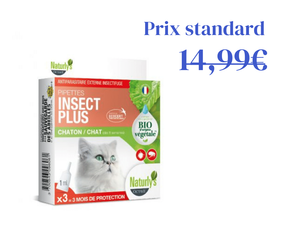 Pipettes antiparasitaires Bio et Naturelles pour Chats et chatons