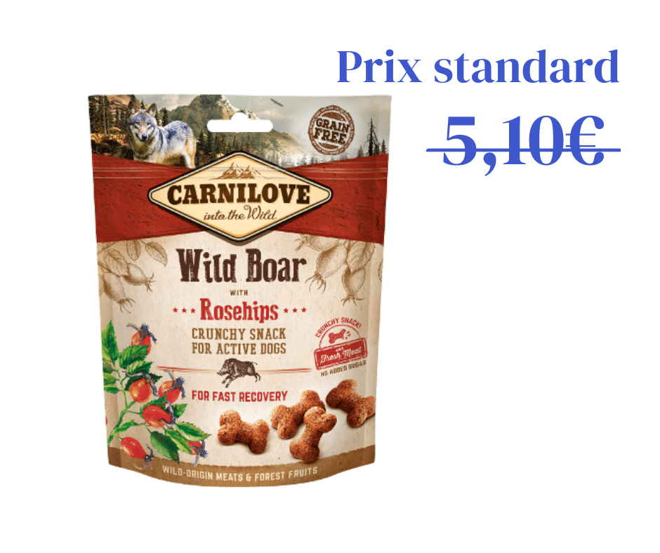 Crunchy Snacks Sanglier &amp; Eglantine spécial récupération - 200g