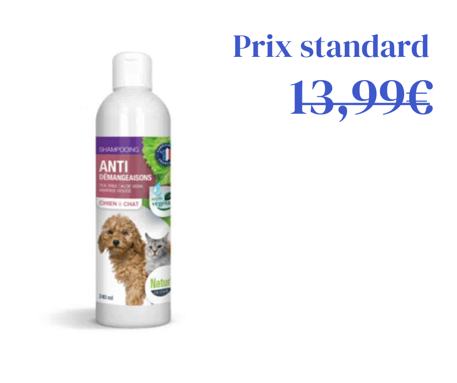 Shampooing Anti-démangeaisons Bio et Naturel pour chiens et chats
