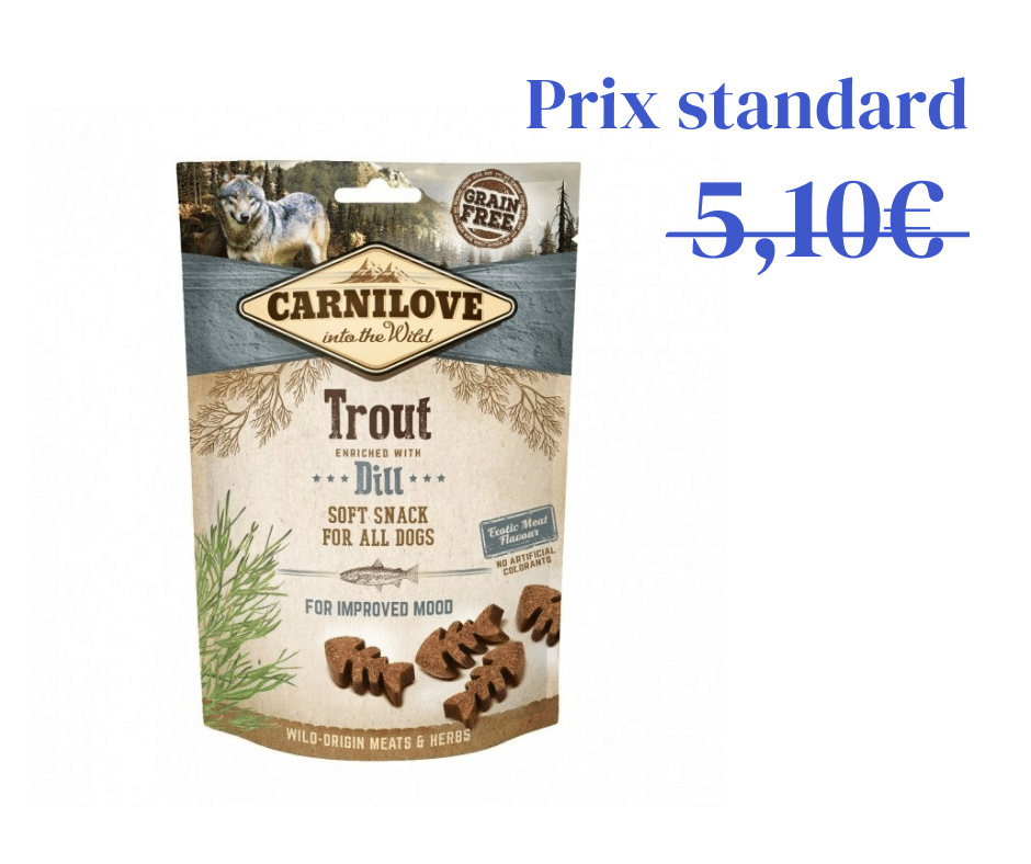Crunchy Snacks Truite &amp; Aneth spécial régulation de l'humeur - pour chien 200g