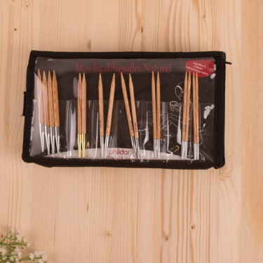 Kit Aiguilles Circulaires Interchangeables Phildar - Kit complet Aiguilles "NATUREL"