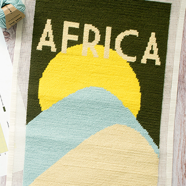 Kit canevas broderie Africa Petit Point We Are Knitters