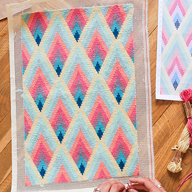 Kit broderie DIY Wynwood Petit Point We Are Knitters