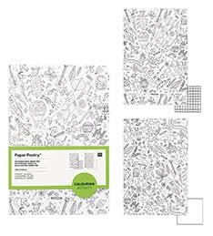 2 bloc-notes insectes à colorier Paper Poetry - Rico Design
