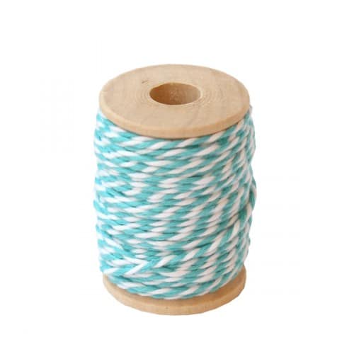 Fil de coton bleu / blanc - Rico Design