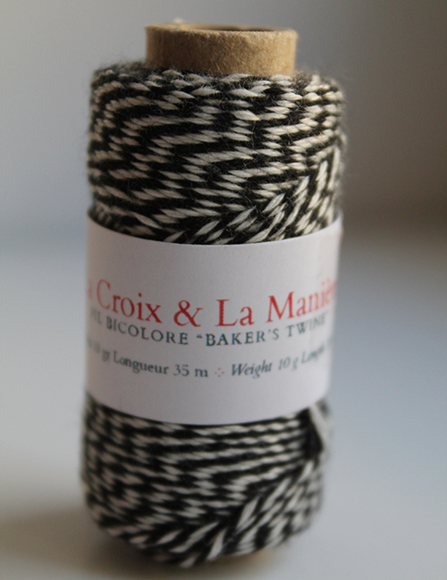 Bobine Baker's Twine Noir et Blanc - La Croix et la Manière