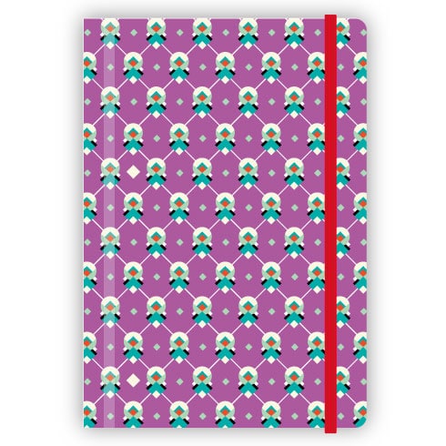 Cahier Art Déco Violet - Fifi Mandirac