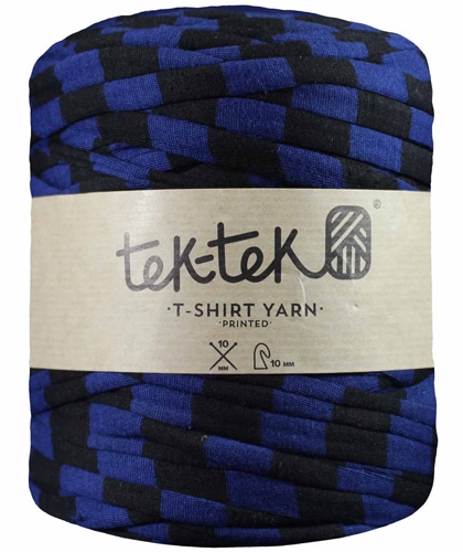 Grande Bobine Trapilho - TEK-TEK - Bleu foncé à rayures noires