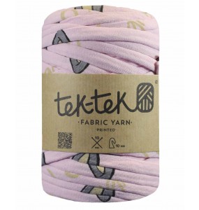 Petite Bobine Trapilho - TEK-TEK - Rose Clair à motifs