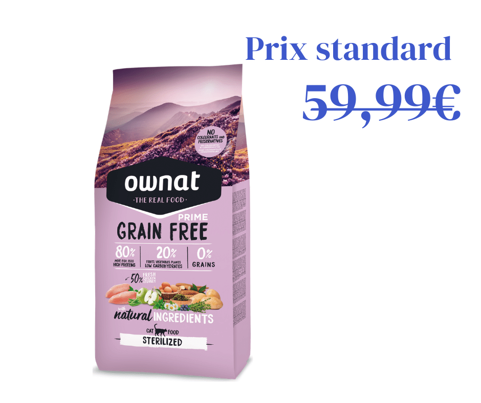 Grain Free Prime Sterilised Poulet Dinde pour chat - 8kg