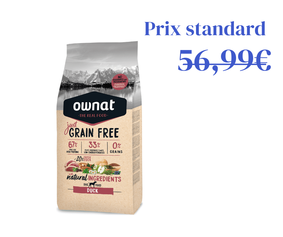 Just Grain Free au Canard pour chien - 14kg
