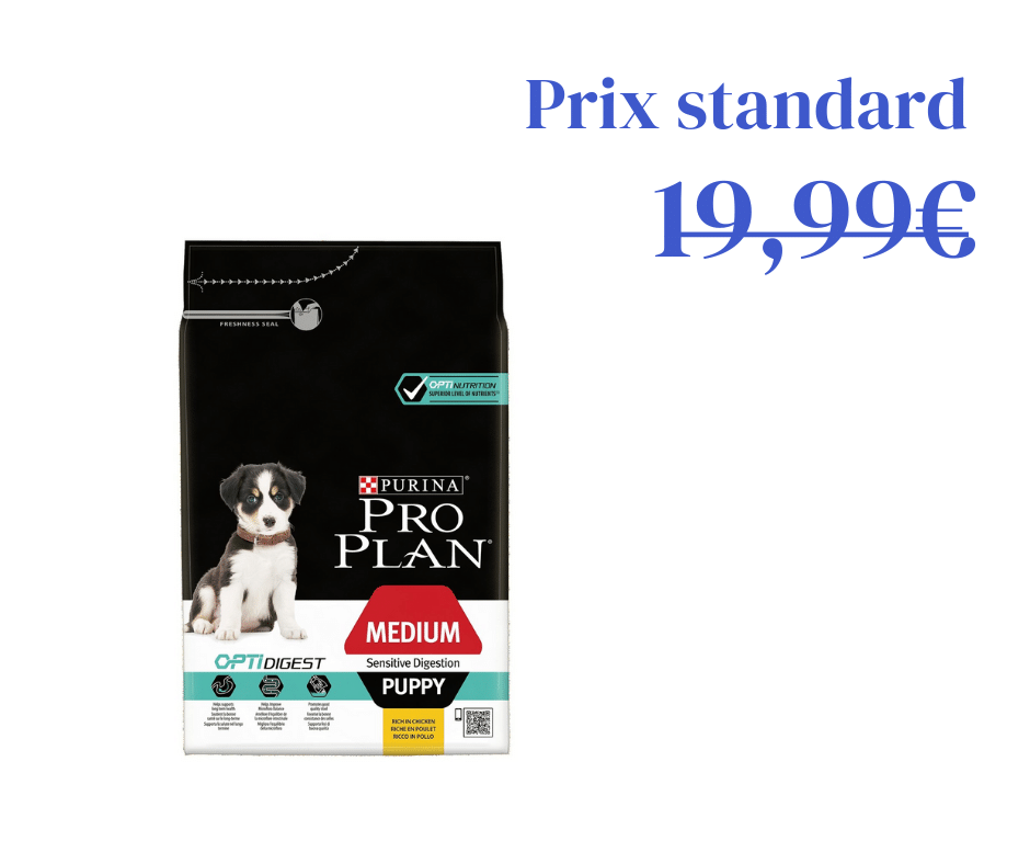 Medium Puppy OptiDigest 3kg - riche en agneau