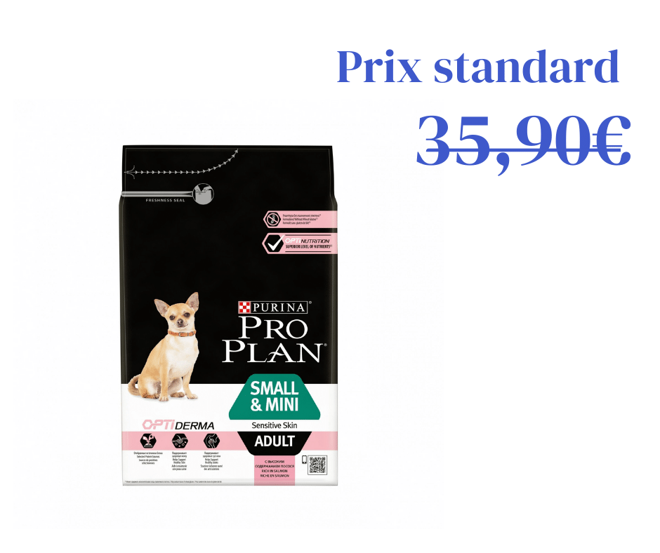 Small &amp; Mini Adult OptiDerma 7kg - riche en saumon