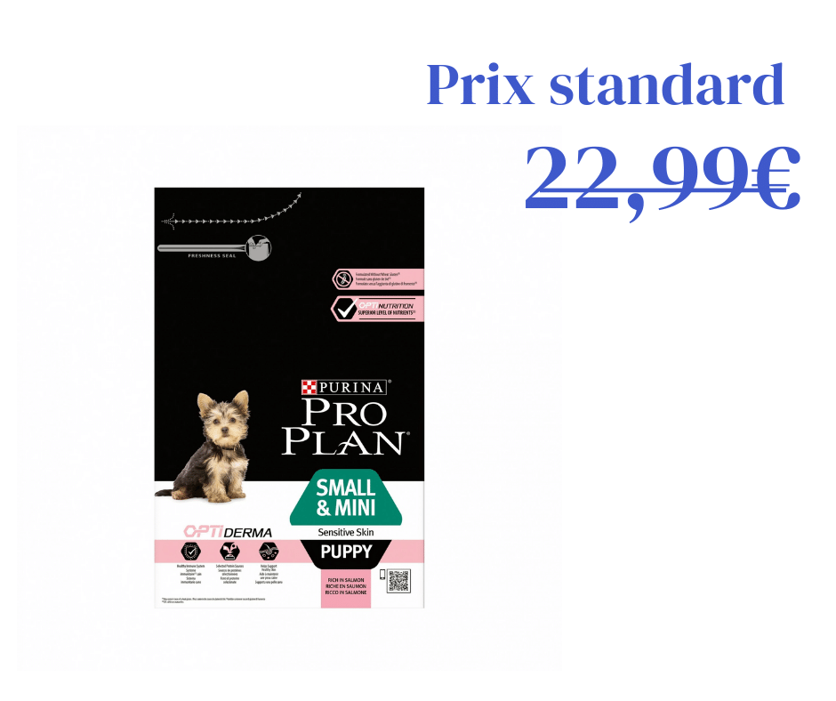 Small &amp; Mini Puppy OptiDerma 3kg - riche en saumon