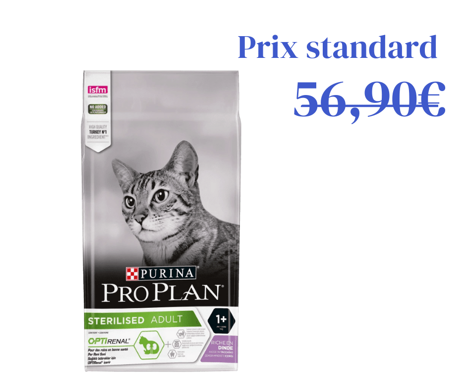 Sterilised Adult avec Optirenal 10kg - Riche en Dinde