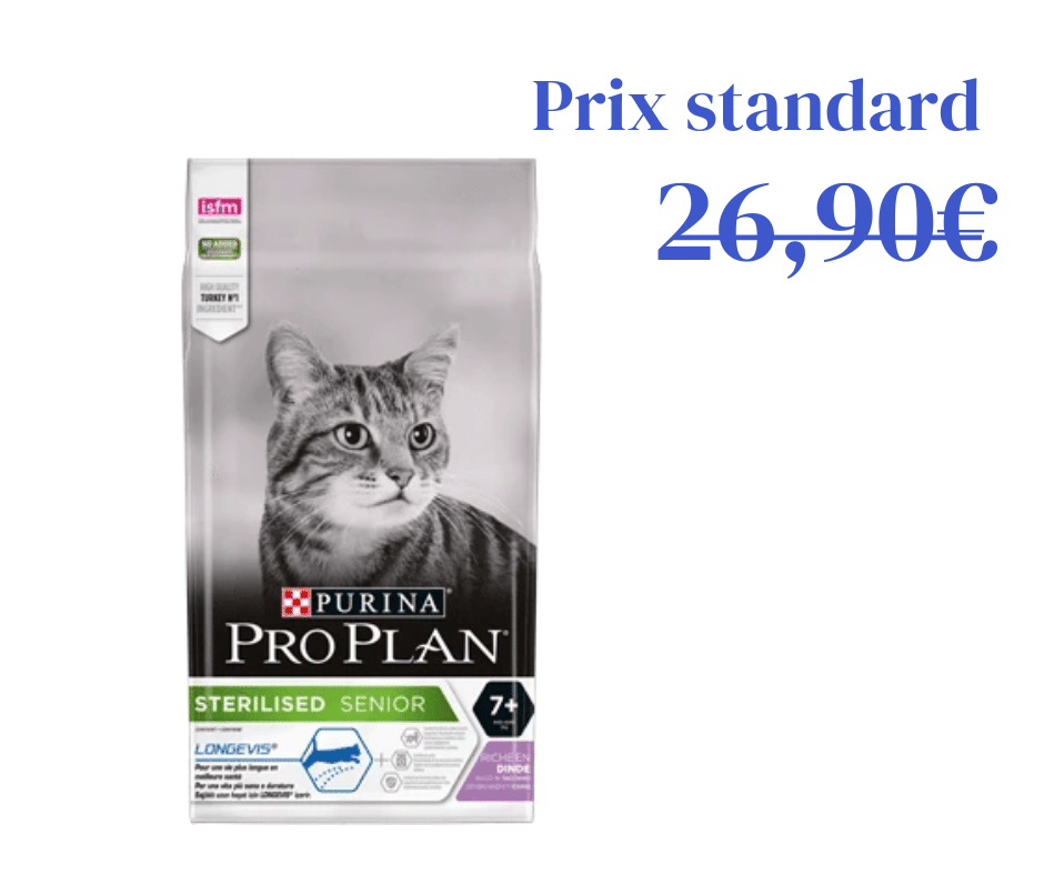Sterilised Senior avec Longevis 3kg - Riche en Dinde
