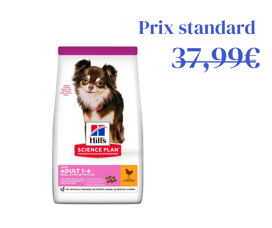 Poulet Light pour Chien Adulte de Petit et Très Petit Gabarit