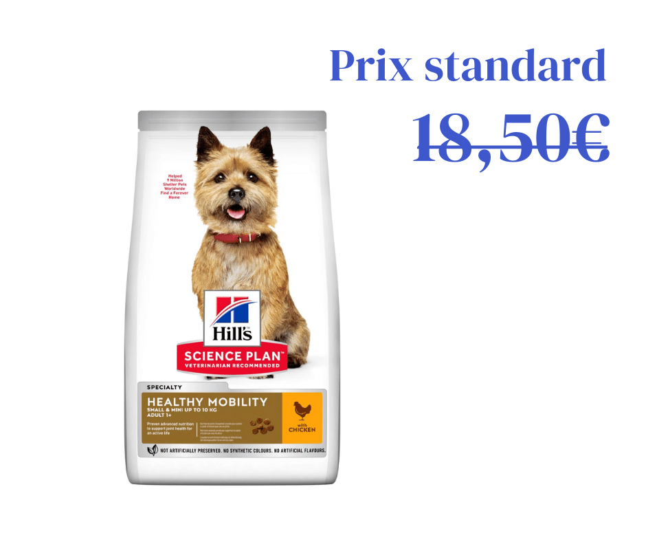 Poulet Mobilité pour Chien Adulte de Petit et Très Petit Gabarit
