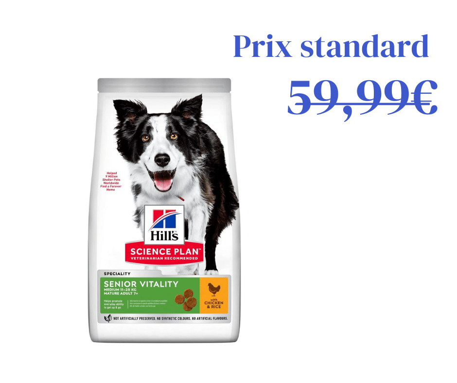 Poulet pour Chien Senior de Taille Moyenne