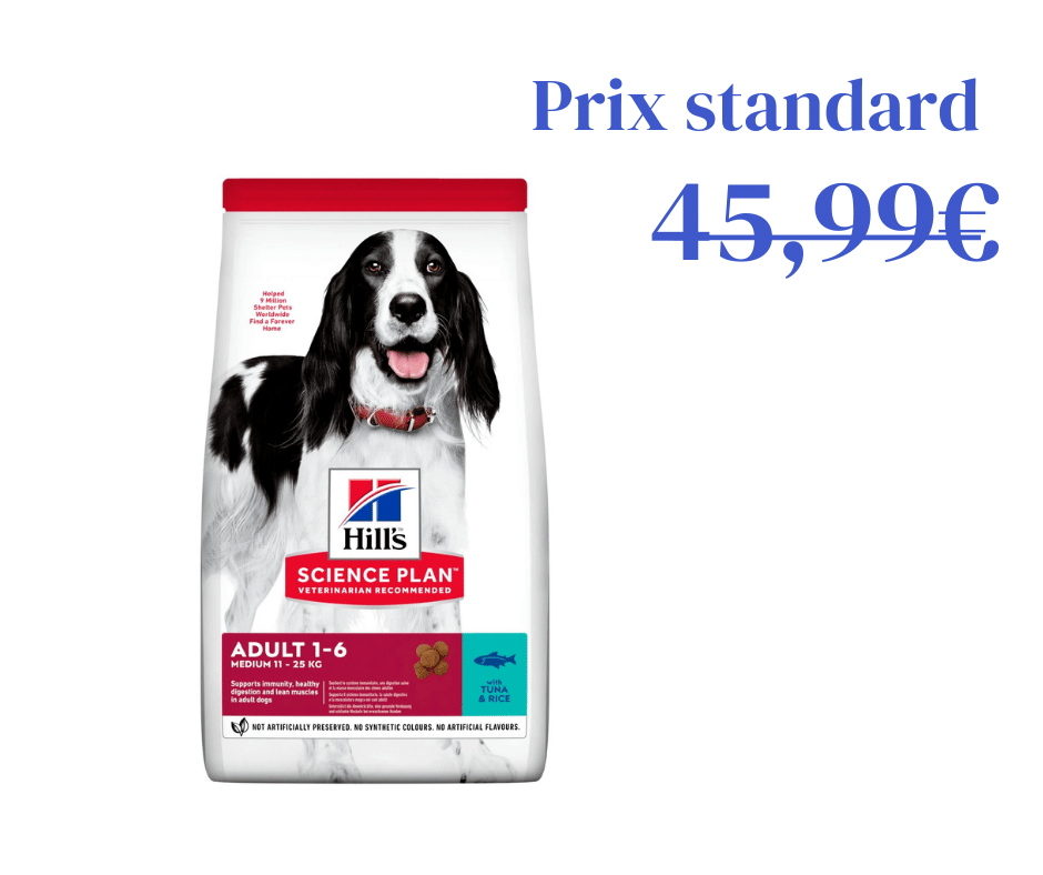 Thon &amp; Riz pour Chien Adulte de Taille Moyenne