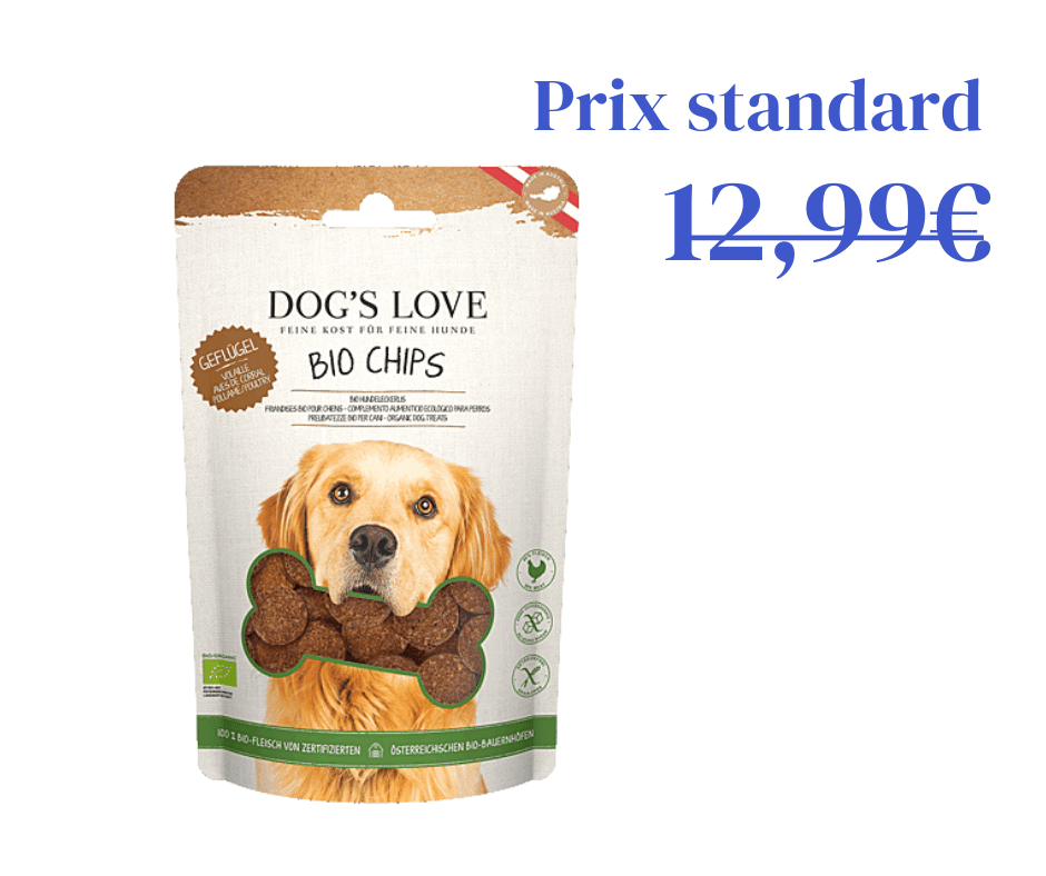 Chips de volaille Bio pour chien 150g
