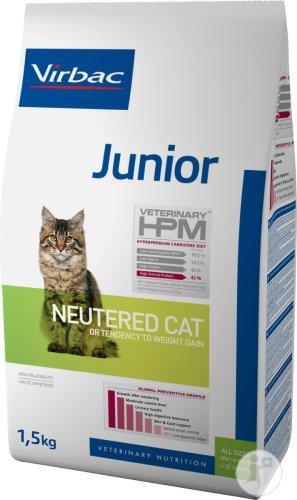 Virbac Veterinary HPM Junior Neutered - pour chaton stérilisé - 1,5kg