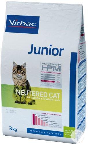 Virbac Veterinary HPM Junior Neutered - pour chaton stérilisé - 3kg