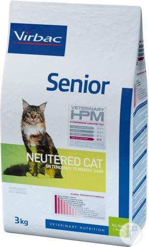 Virbac Veterinary HPM Senior Neutered - pour chat senior stérilisé - 3kg