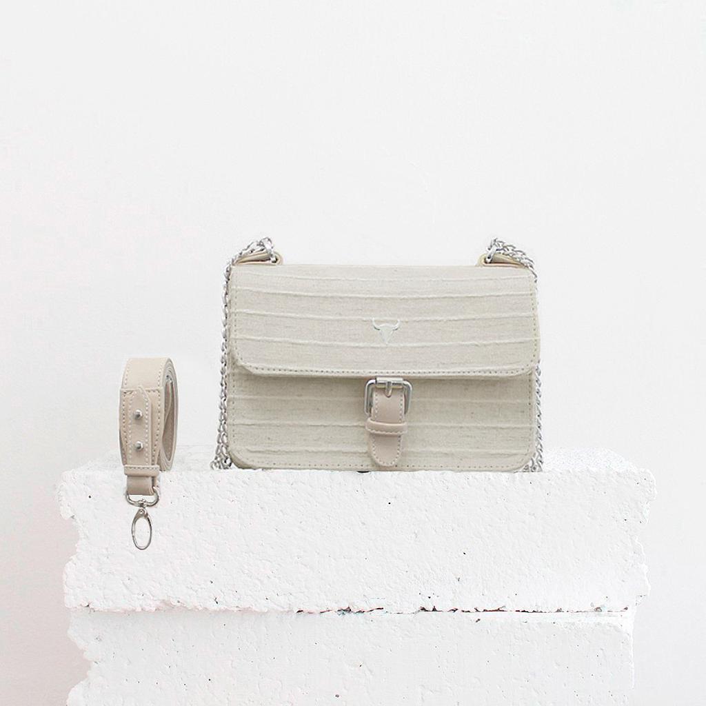 SAC XS OLIVIA - TWEED BLANC