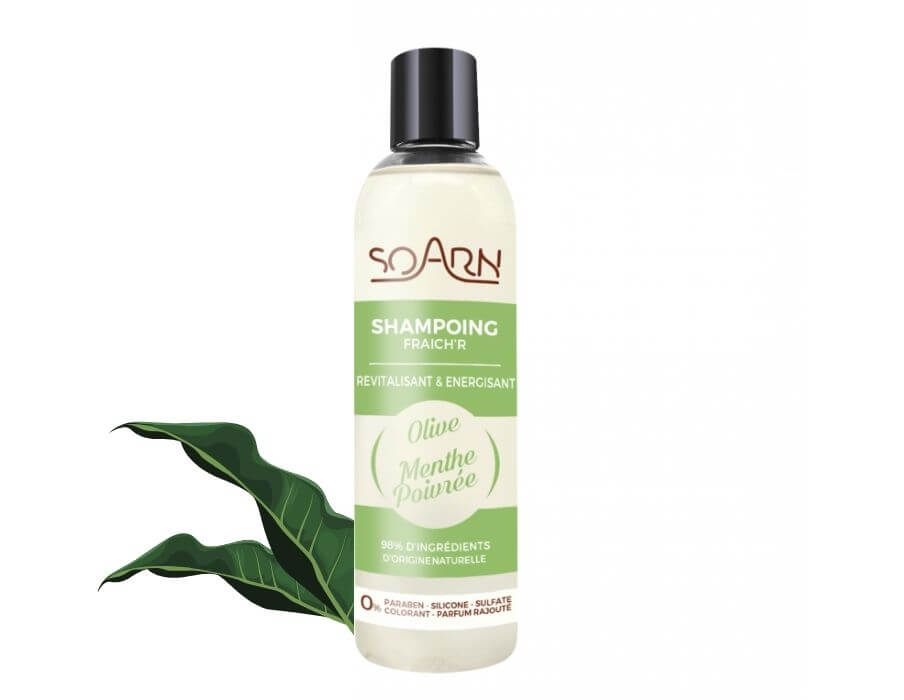 Shampoing Revitalisant Menthe Poivrée Olive Soarn