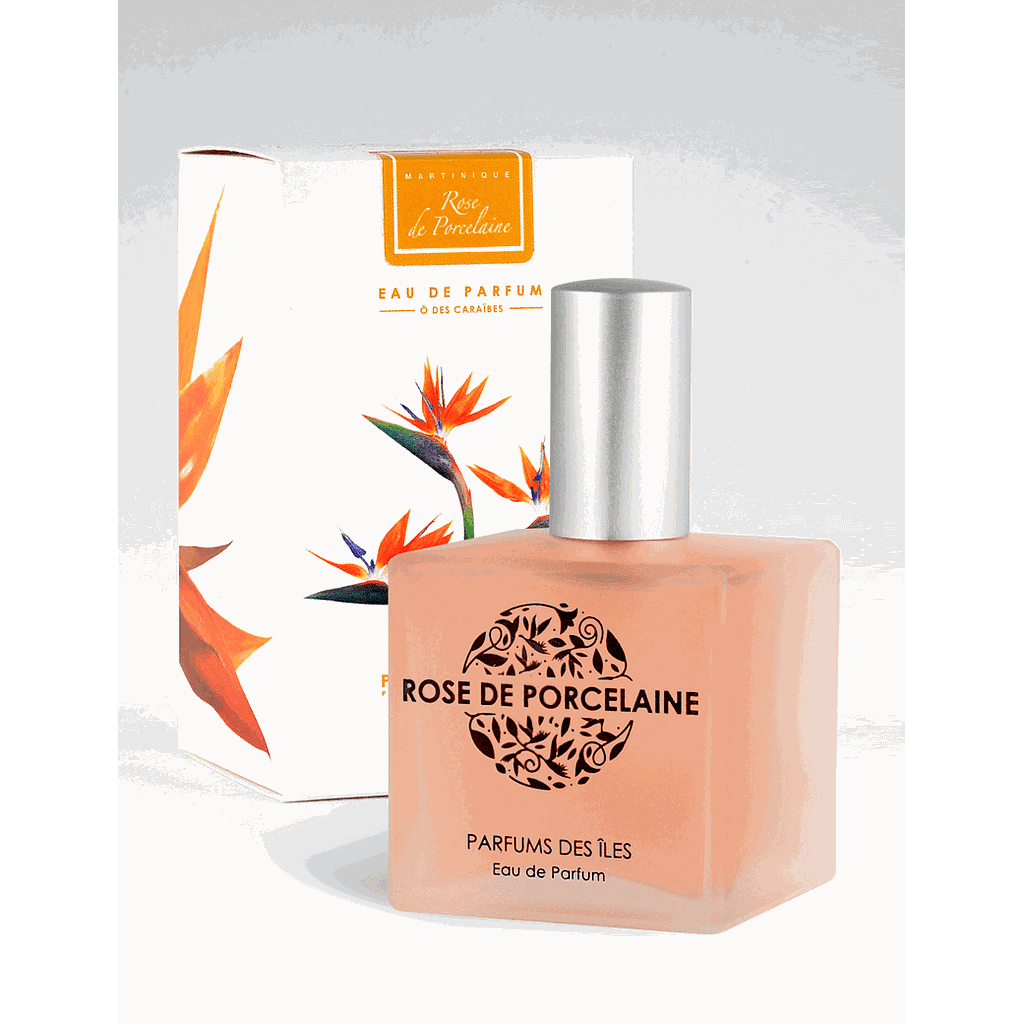 Eau de parfum Rose de porcelaine parfums des iles 100ml