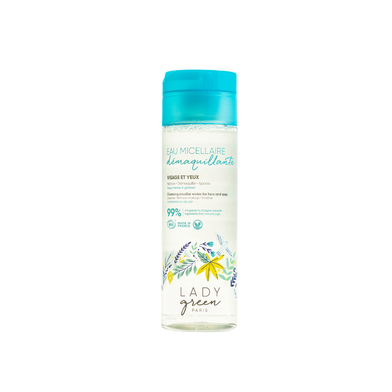 Eau micellaire démaquillante Lady green