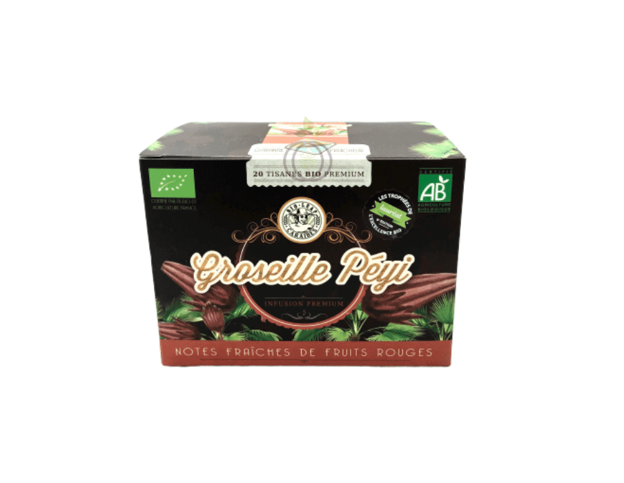 20 sachets tisane Groseille pays BIO Herboristerie Créole