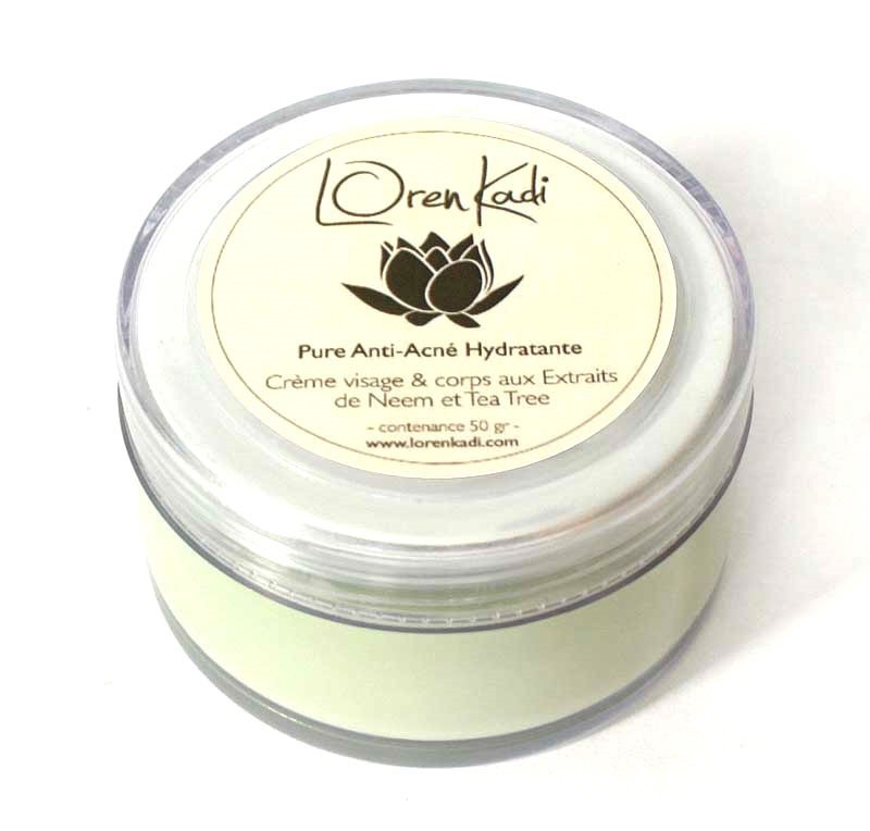 Crème ayurvédique "Pure Hydratante Peau à problèmes" LorenKadi 50gr