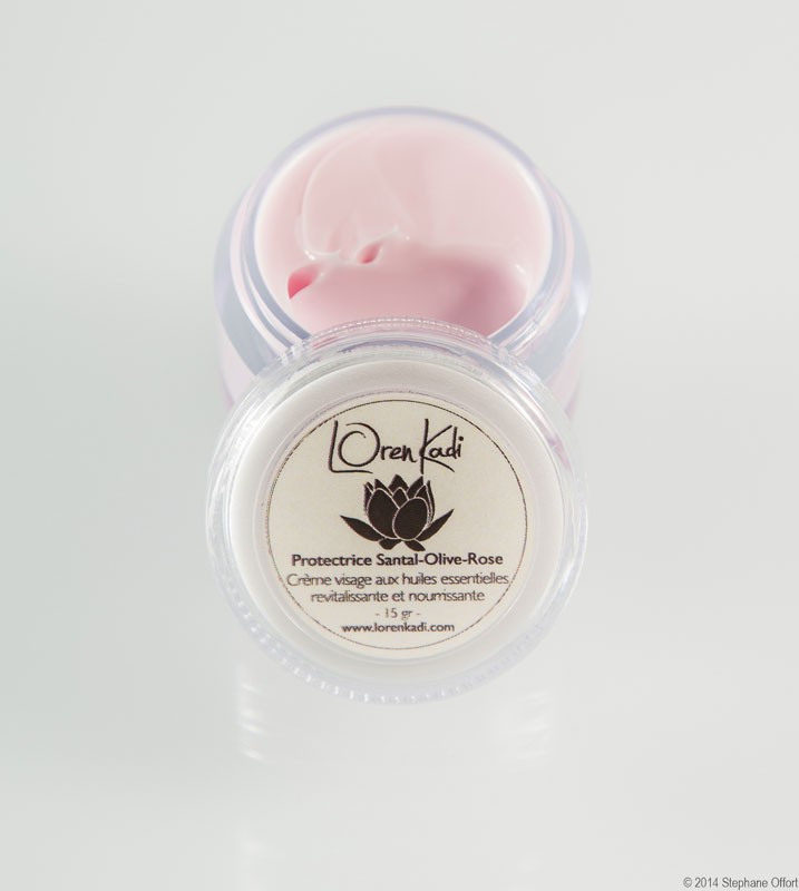 Mini Crème ayurvédique "Protectrice Santal-Olive-Rose" Loren Kadi 10 gr