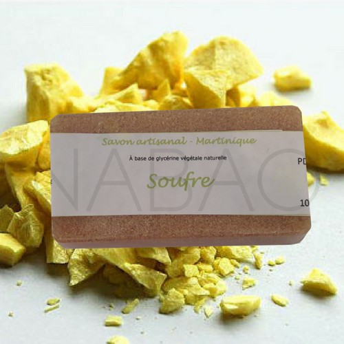 Savon glycérine soufre Parfums des Iles 100gr