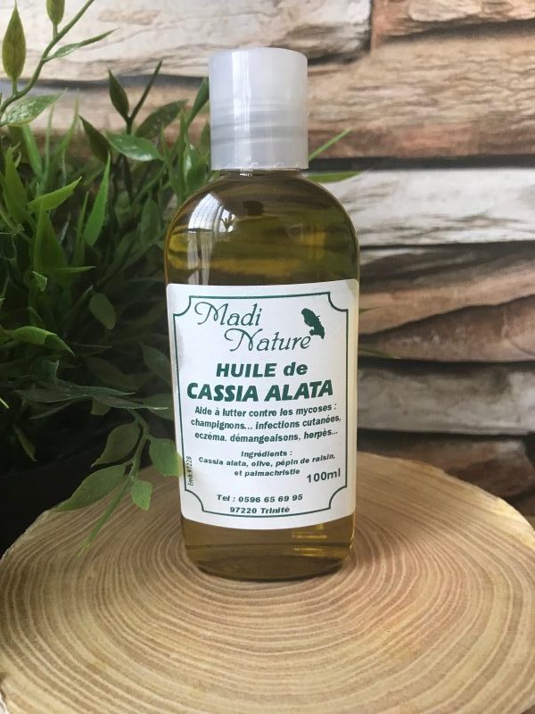 huile de cassia alata fabrication artisanale Martinique 100 ml