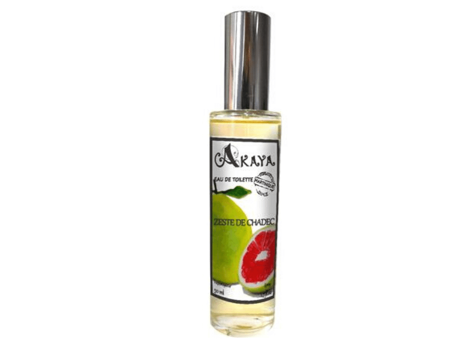 Eau de toilette Zeste de Chadec fabrication artisanale Martinique AKAYA