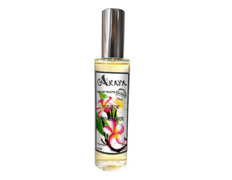 Eau de toilette frangipanier fabrication artisanale Martinique 30ml AKAYA