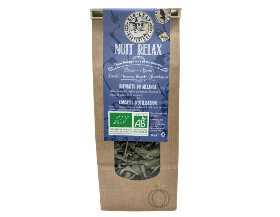 Tisane bio Nuit relax fabrication Martinique