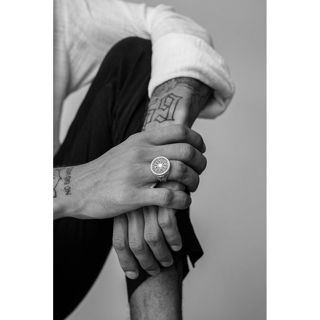 BAGUE HOMME - ROSE SAUVAGE