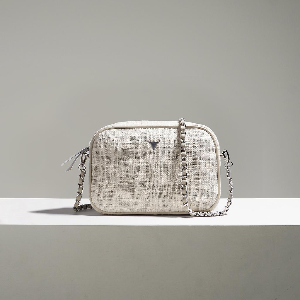 SAC GIULIA - COTON TISSÉ BEIGE